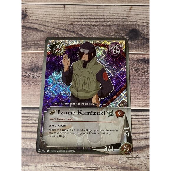 Naruto CCG, Izumo Kamizuki, 142, Diamond Foil - Picture 1 of 2